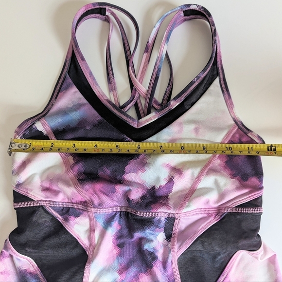 Lululemon Strap It Like It's Hot Tank Blooming Pixie Purple & Black - Size 4 - Picture 7 of 8